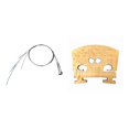 thumbnail image 1 of Steel Core Violin Strings for Full Size 4/4 with Full Size 4/4 Violin Bridge, 1 of 6