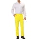 thumbnail image 2 of Pantalones Chino de Ajuste Recto Casual para Hombre INSPIRE CHIC, Confort y Estiramiento, Frente Plano, 36 Amarillo Limón, 2 of 8