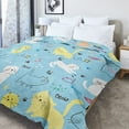 thumbnail image 4 of Kainsy Cat Fleece Throw Blanket for Women Toddler Cat Gifts Idea for Cat Lovers Cute Cat Meow Print Blankets for Kids Soft Flannel Fleece Blanket for Couch Lightweight All Season(40"x50"), 4 of 8