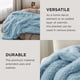 thumbnail image 4 of Bedsure Manta Sherpa de Lana Azul Queen 230x230 cm Gruesa, 4 of 9