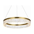 thumbnail image 3 of Elegant Lighting Linden 1-Light Metal Adjustable LED Chandelier in Chrome/Clear, 3 of 7