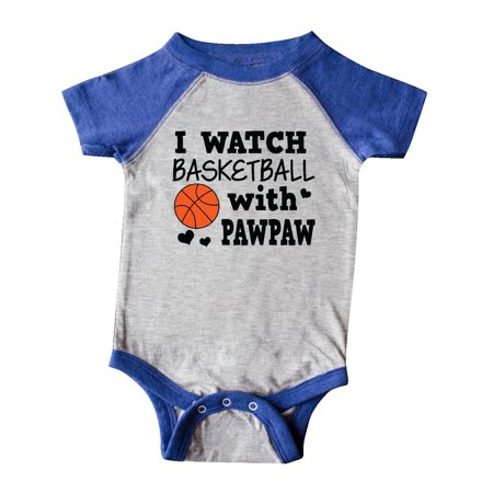 

Inktastic I Watch Basketball with Pawpaw Gift Baby Boy Bodysuit
