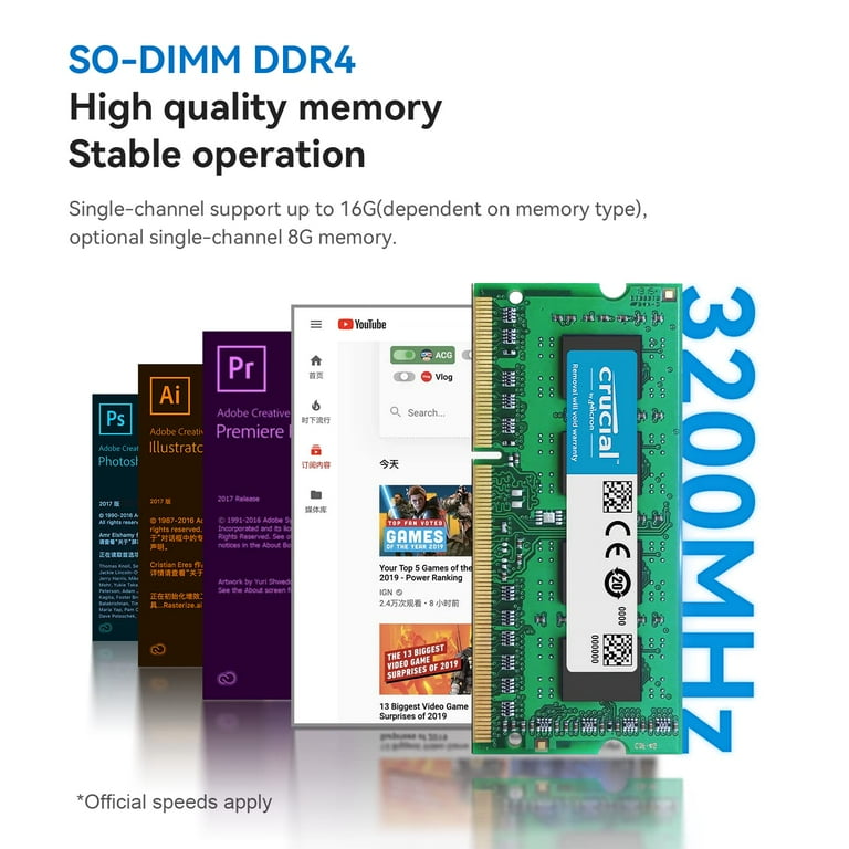 Beelink MINI S12 Intel N95 Mini Desktop with 16GB RAM, 500GB SSD