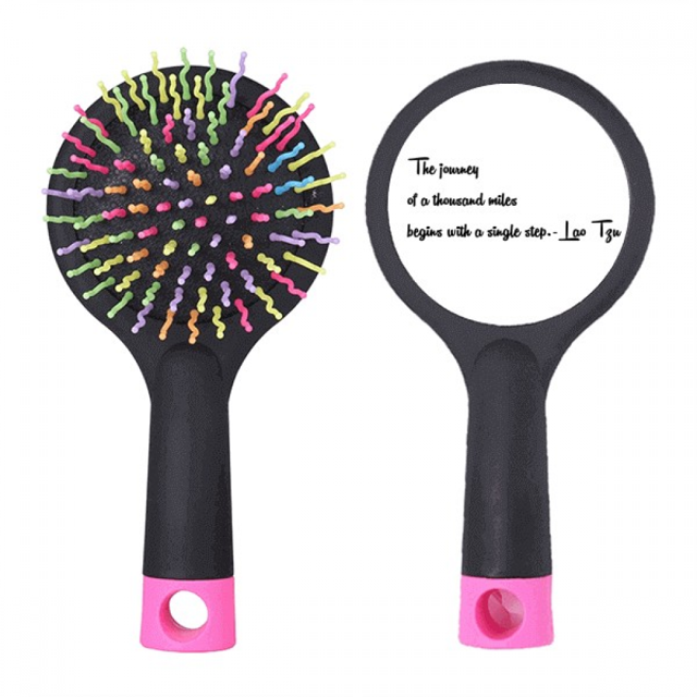 Inspirational Quote About Journey By Lao Tzu Salon Detangling Hair Brush Cushion Base