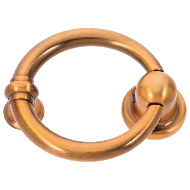 Minkissy Round Ring Door Knocker Zinc Alloy Coffee For Homeowners 1Pack