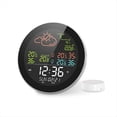 thumbnail image 1 of Tuya WIFI EstacióN MeteorolóGica Reloj de Mesa Probador de Temperatura Interior Exterior PronóStico del Tiempo TermóMetro HigróMetro A, 1 of 5