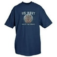 thumbnail image 2 of US Navy Rules The Waves Men's T-Shirt Navy - Small, 2 of 2