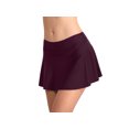 thumbnail image 5 of Csndyce High Waist Swim Skirt Build-in Brief Solid Bikini Tankini Tummy Control Bottom Adult Female, 5 of 6