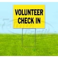thumbnail image 1 of Volunteer Check In (18" x 24") Yard Sign, Includes Metal Step Stake, 1 of 6