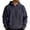 Gray sweatshirts for men #2, variant on Mens Knitted Hoodies Oversized Long Sleeve Pullover with Kangaroo Pockets Texture Work Hooded Sweatshirts Big and Tall Gray,L