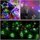 thumbnail image 4 of Cortinas de luces LED navideñas, guirnaldas de luces LED navideñas, cortinas de luces navideñas, guirnaldas de luces navideñas, luces de estrellas, cortinas de luces con estrellas, decoración navideña, 4 of 4