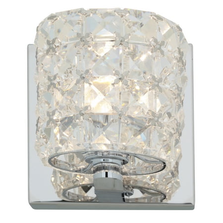 

23920LEDDLP-CH/CCL-Access Lighting-Prizm-One Light Bath Vanity-4.6 Inches Wide By 4.75 Inches Tall