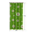 thumbnail image 5 of Green Daisy Flower Orange Centers Pattern Shower Curtain 36"x72" ,Bathroom Decorative Shower Curtains Set with 12 Hooks,Modern Waterproof Washable Shower Curtain, 5 of 6