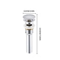 thumbnail image 2 of Basin Drainer Table Basin Allcopper Sanitary Ware Wholesale Spring Core Pushtype Pool Antiodor Wash Basin Drainer, 2 of 2