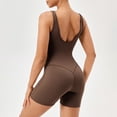 thumbnail image 2 of Dianli Sleeveless Sports Jumpsuit Workout Tight Fitted Padded Chest Support Removable Cups Hip Lifting Suspender Yoga Jumpsuit Bodysuit Athletic Romper Womens Activewear, 2 of 9