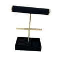 thumbnail image 2 of Pantalla de soporte de pulsador organizador de joyería para tiendas de pendientes de collar Negro, 2 of 8
