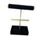 thumbnail image 2 of Stand de organizador de joyas, joyería para exhibición y almacenamiento, decoración de la habitación, organizador del collar del soporte de aretes Negro, 2 of 8