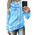 thumbnail image 4 of Pull Imprimé Femmes Hiver Sweat-Shirt Hoodie Mode Pull Chaud Col Rond Cardigan Noël Houlichy Outwear Mi Longueur Ample Blouse, 4 of 6