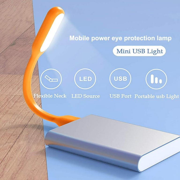 Mini lampe LED USB Portable, idéale pour la lecture, la Protection