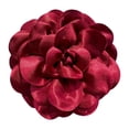 thumbnail image 4 of Broche de flores de satén Fernando camelia Rojo oscuro 10 cm, 4 of 8