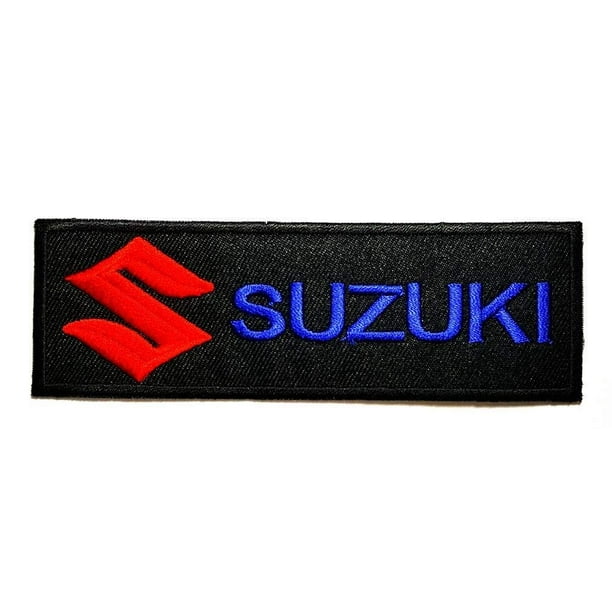 Suzuki Motorcycles Biker Racing Embroidered Patch 11.7cm(w) X 4cm(h