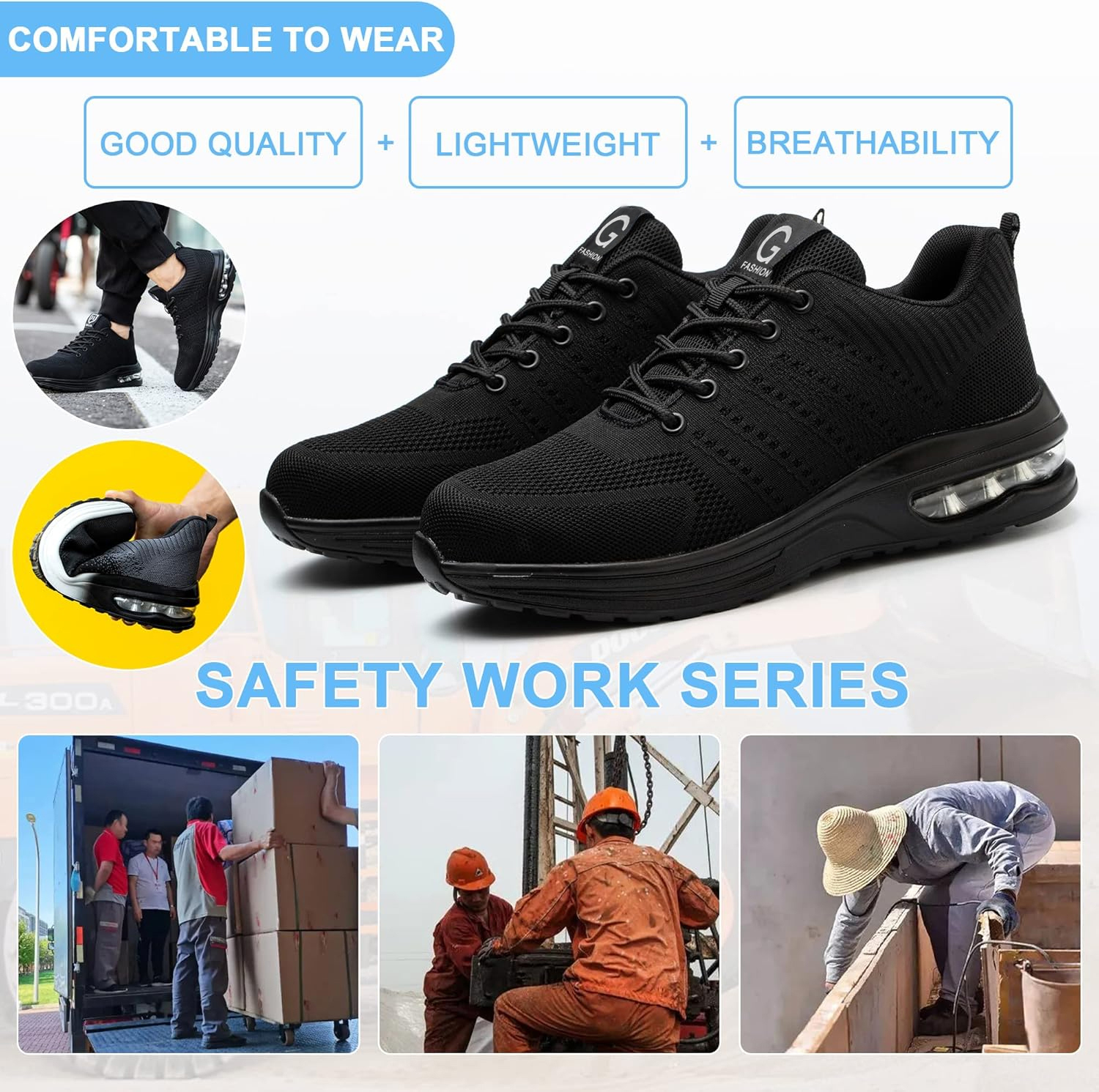 XQJ Steel Toe Anti-Puncture Slip-Resistant Safety Shoe photo 8