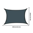 thumbnail image 2 of Sun Protection Shade, Triangular Tarpaulin, Anti- Cloth, Durable Fabric, Outdoor Garden & Pool Use, Ideal for Sun Shade Cover, Lightweight & Easy to Install, -resistant Canopy, Ihhxbz | D, Color, 2 of 9