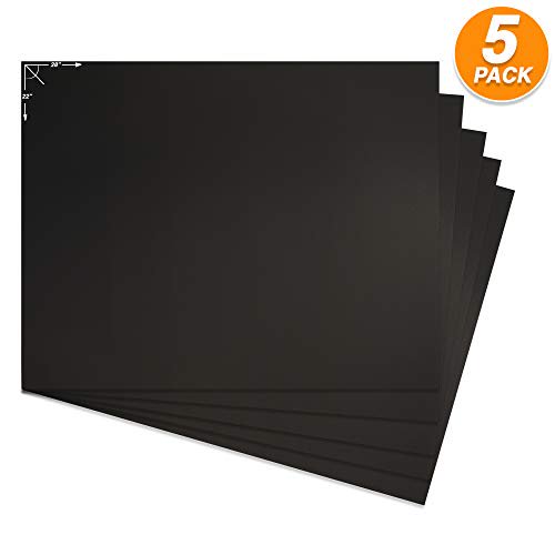 Emraw Poster Board Lightweight Craft Backing Boards for Presentations Office Sign Blank Painting