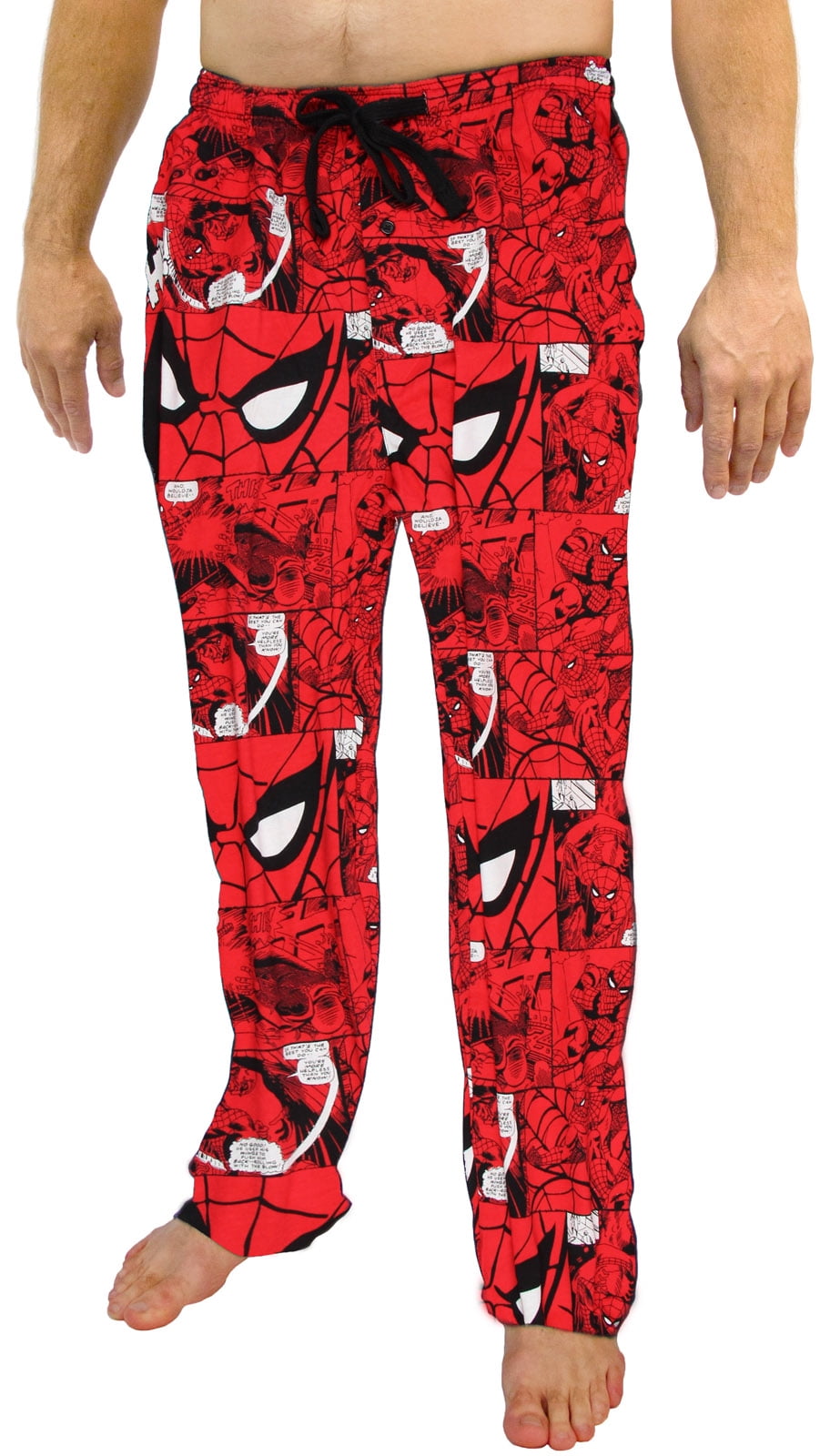 Mens Marvel Comic Strip Lounge Pants Small to Extra Large