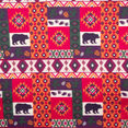 thumbnail image 3 of Woodland Creek Southwestern Bear Print Fleece Blanket 90 x 70 inch, 3 of 5