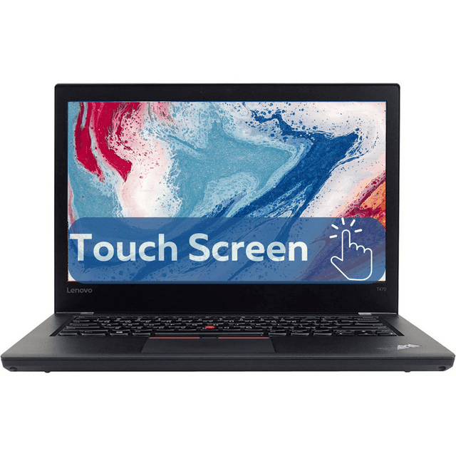 Lenovo ThinkPad T470 14" Touch Screen Laptop - Intel Core i5-7200U | 16GB RAM | 256GB SSD | Windows 10 Pro - (Refurbished)