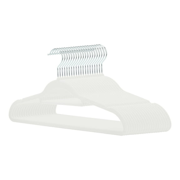 REGALWOVEN 20 Pieces Velvet Hangers, Non-Slip Durable 360-Degree Space Saving Clothes Hangers for Clothing, Pants, Closet Beige