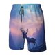 thumbnail image 4 of Fotbe Night Sky Elk Trajes de Baño Estampados para Hombre, Shorts de Verano de Secado Rápido, Ropa de Playa, Bañadores-X-Large, 4 of 6