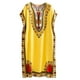 thumbnail image 5 of Vestido de verano Yinane Caftán Bohemio Amarillo para Mujer, 5 of 7