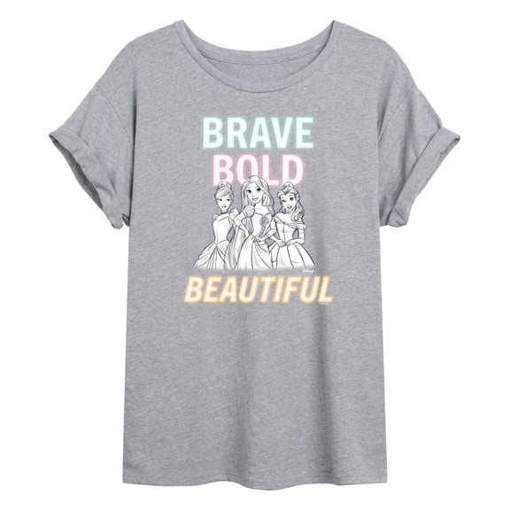 Disney - Brave Bold Beautiful  - Juniors Ideal Flowy Muscle T-Shirt