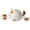 Blanc, variant on QHUDLV Portable Ceramic Tea Cup Set,Cute Cat Real Porcelain Tea Pot,Lucky Cat Porcelain Teapot Set with Tea Strainer,Lids,Suitable for Travel Outdoor Picnic Office Work Home