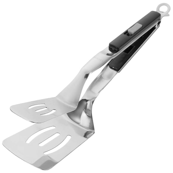 Food Flipping Cooking Tongs Spatula Steak Fish Spatula Clamp Burgers Pizza Tongs