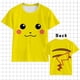 thumbnail image 1 of Camiseta de Pokémon para niños y niñas, camisa con estampado 3d de Pikachu, manga corta, informal qym unisex, 1 of 2