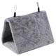 thumbnail image 3 of Soft Plush Hammock Hanging Cage Tent For Birds Parrot Winter Warm Bed Pet Toy (Gray S), 3 of 4