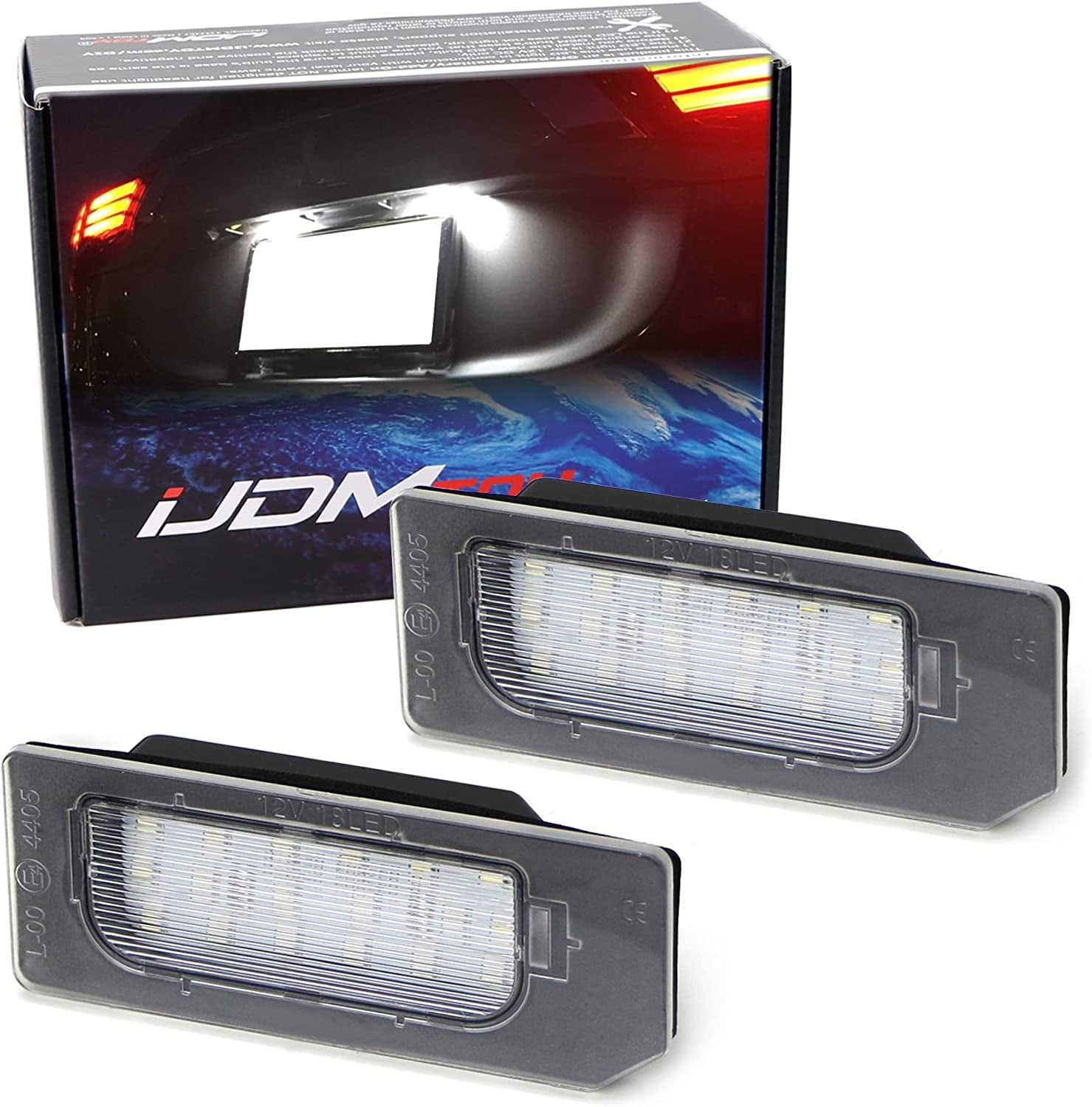 LED License Plate Light Kit For 2011-2020 Mitsubishi Outlander Sport - White, Plug & Play