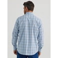 thumbnail image 2 of Wrangler Wrinkle Resist Blue Plaid - Mens Shirt  - 112346246, 2 of 4