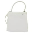 thumbnail image 2 of Pre-Owned Salvatore Ferragamo Gancini Handbag Patent Leather White Patent_Leather Handbag, 2 of 8