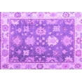 thumbnail image 1 of Ahgly Company Indoor Rectangle Oriental Purple Traditional Area Rugs, 5' x 7', 1 of 4