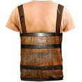 thumbnail image 2 of Man in Barrel Suspenders Costume All Over Adult T-Shirt, 2 of 2