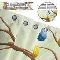 thumbnail image 4 of Easter Shower Curtain Bunny Rabbit Eggs Bathroom Decor Spring Flowers Farmhouse Shower Curtain Waterproof Fabric with 12 Hooks 64x47 inches, 4 of 6