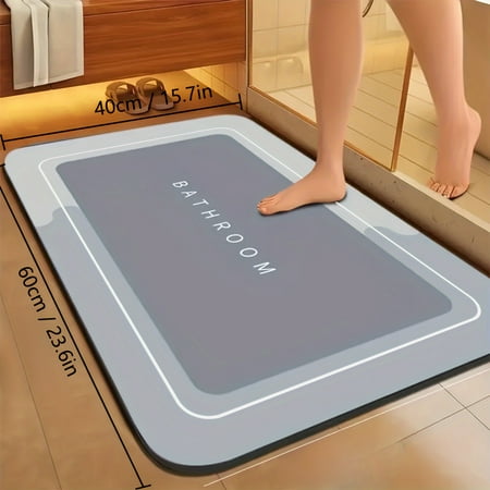 

ZGAD Simple Diatom Mud Bathroom Door Anti-dirt and Anti-slip Floor Mat Home Kitchen Mat Bathroom Absorbent and Quick-drying Foot Mat Indoor Mat