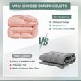 thumbnail image 7 of Home Quilt Queen White Lightweight Comforter Reversible Bedspread for All Season Soft Cozy Quilted Blanket Down Alternative Bedding (78.7''x59'' Hot Pink)/ Room Decor, 7 of 7