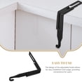 thumbnail image 4 of 4PCS Adjustable Metal Cabinet Door Hooks Door Mirror Universal Small Hooks for Door Cabinets, Mirror Hooks for Office Black, 4 of 12