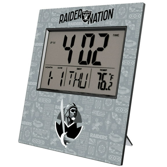 Las Vegas Raiders 2024 Illustrated Limited Edition Digital Desk/Wall Clock