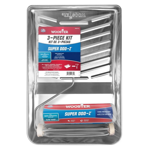 Roller Kit Wooster Brush R905-9 Super Doo-Z de 9 cm para siesta, 0,95 L
